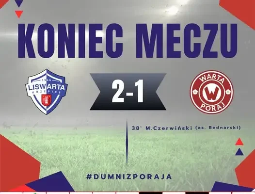 Poraj przegrywa z rezerwami Liswarty Krzepice 1:2 – nieskuteczność kosztowała punkty
