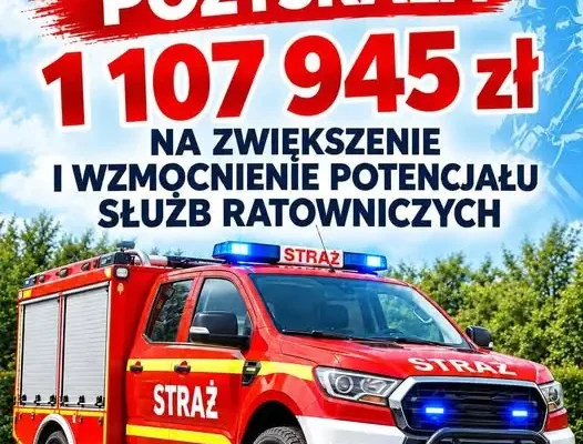 Nowe wozy strażackie dla OSP z gminy Niegowa – milion złotych na bezpieczeństwo