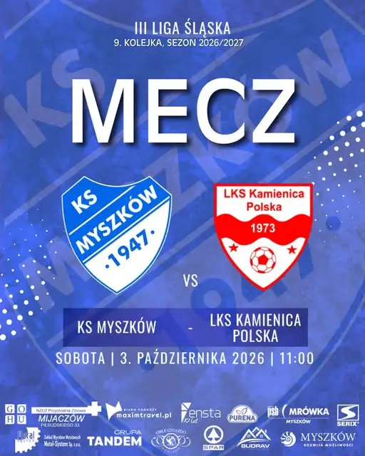 KS Myszków wraca do gry. W sobotę mecz z LKS Kamienica Polska