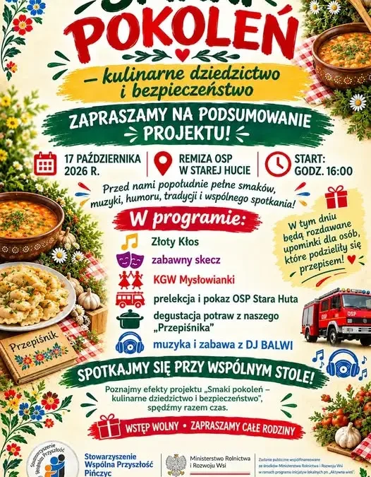 Smaki Pokoleń w Starej Hucie – rodzinne podsumowanie projektu już wkrótce