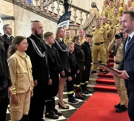 OSP Koziegłowy z dofinansowaniem na doposażenie Młodzieżowej Drużyny Pożarniczej