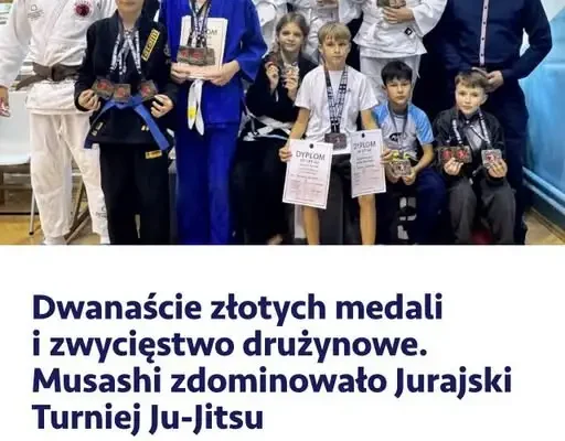 Musashi zdominowało Jurajski Turniej Ju-Jitsu. Dwanaście złotych medali i zwycięstwo drużynowe