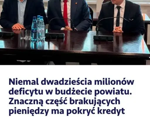 Powiat myszkowski: nadzwyczajna sesja przyjęła budżet z deficytem blisko 20 mln zł