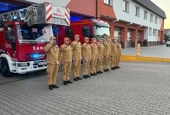 Myszków: strażacy oddali hołd kolegom z Niska