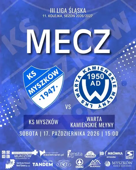 Piłkarska sobota w Myszkowie – dwa mecze na stadionie miejskim