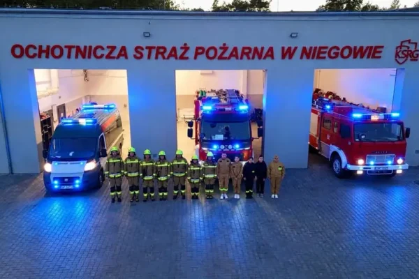 Hołd dla strażaków, którzy zginęli w pożarze w Nisku