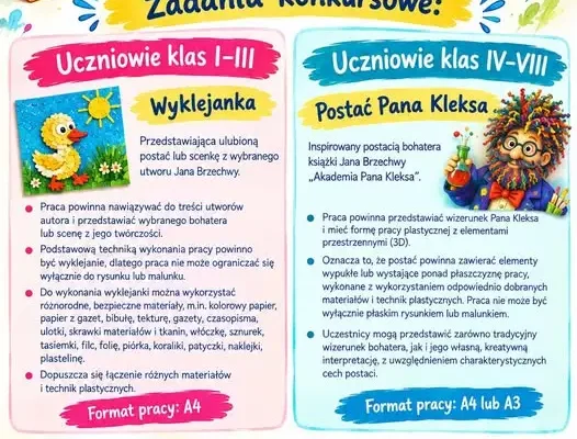 Szkolny konkurs o twórczości Jana Brzechwy – prace do 12 listopada 2026