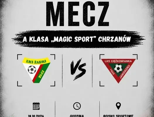 LKS Żarki podejmie Ciężkowiankę Jaworzno w 10. kolejce A Klasy