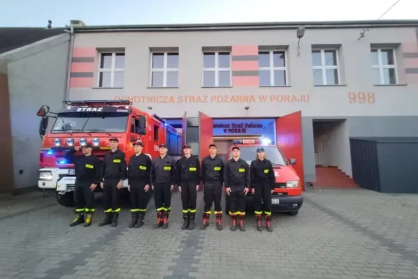 Strażacy z Poraja oddali hołd kolegom z Niska