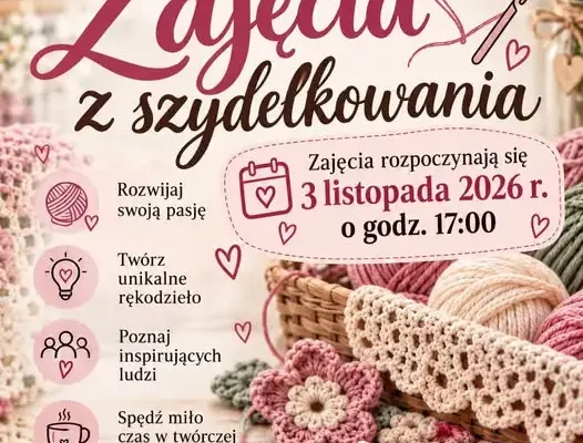 Koziegłowy: ruszają warsztaty szydełkowania – zapisy od zaraz