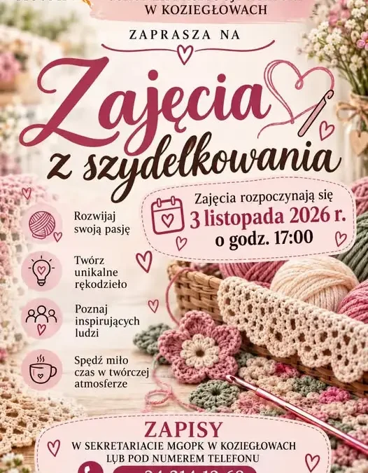 Koziegłowy: ruszają warsztaty szydełkowania – zapisy od zaraz