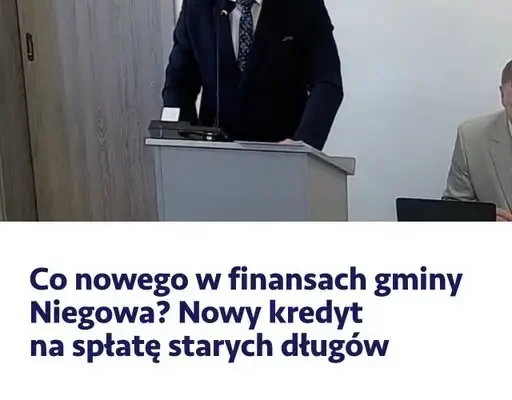 Nowy kredyt w gminie Niegowa – czy to finansowy oddech, czy przesunięcie długu?
