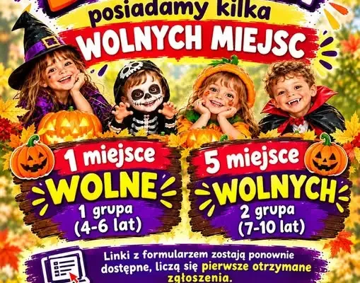 Dynia Party – ostatnie wolne miejsca na jesienną zabawę dla dzieci