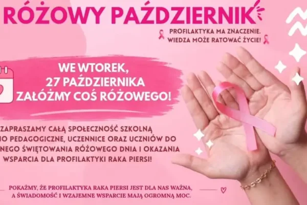 Różowy Dzień w szkole – solidarność z profilaktyką raka piersi