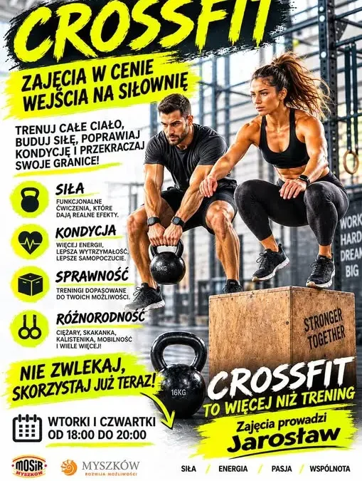 CrossFit w MOSiR Myszków – nowa energia dla mieszkańców
