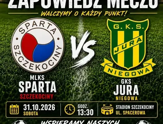 Hit A Klasy: Lider Jura Niegowa zagra w Szczekocinach z wiceliderem Spartą