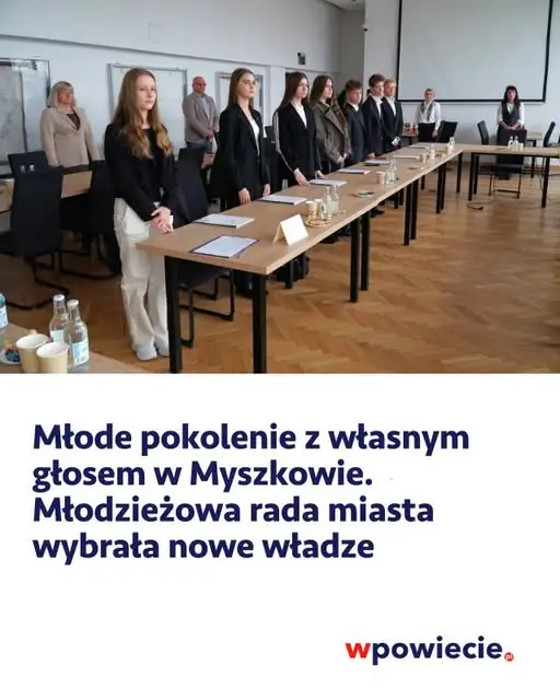 Nowe władze Młodzieżowej Rady Miasta w Myszkowie – młodzi gotowi do działania